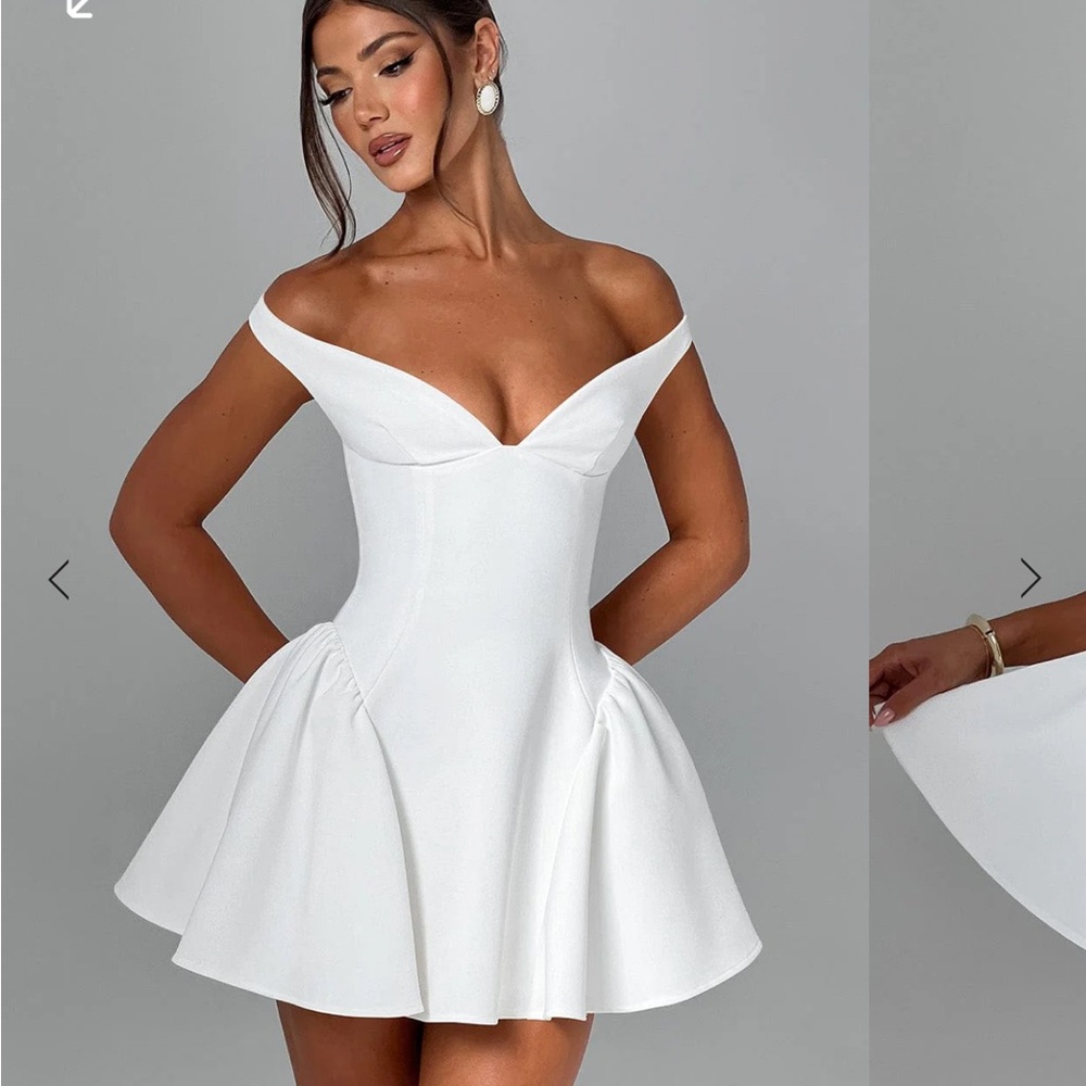 Babyboo fashion Marla Mini Dress White Small
